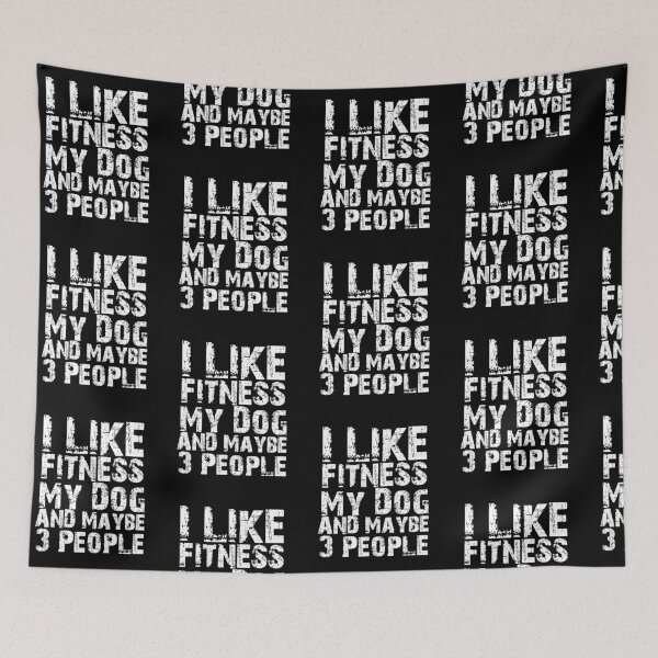 Item preview, I Like Fitness My Dog And Maybe Three People Funny Dog Lovers  designed and sold by Akmloza.
