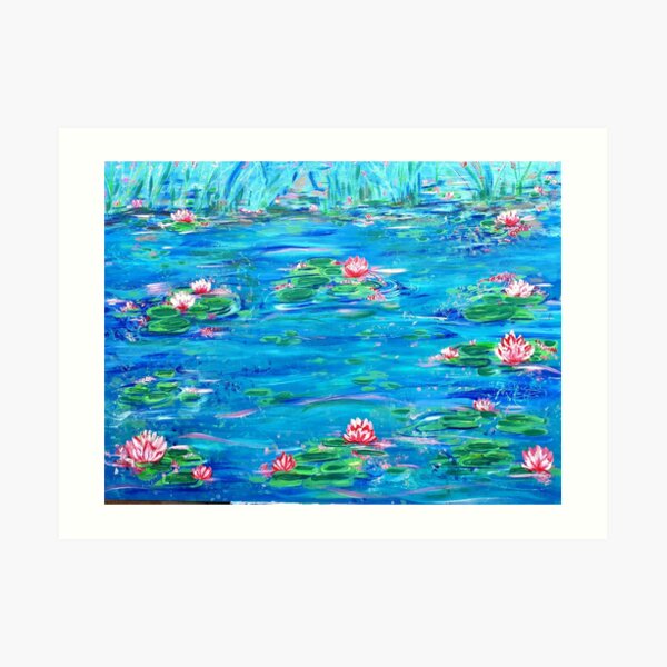 Waterlily lake Art Print
