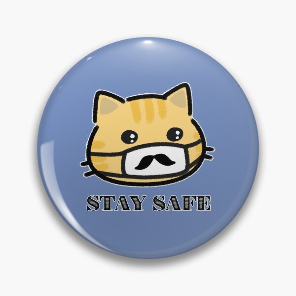 Item preview, Stay Safe Cat - Moustache Mask designed and sold by LilFurKids.