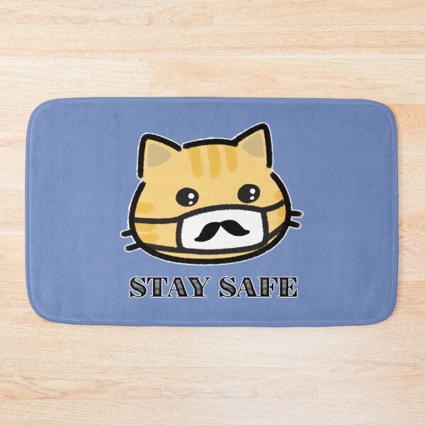 Item preview, Stay Safe Cat - Moustache Mask designed and sold by LilFurKids.
