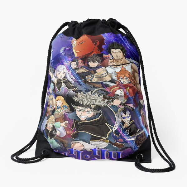 Black Clover Poster Drawstring Bag