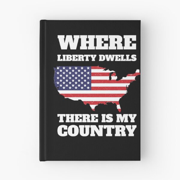 Item preview, WHERE LIBERTY DWELLS, THERE IS MY COUNTRY - USA - Stars and Stripes - Eagle - 4th July - Gift - happy 4th of july - 4th july outfits - 4 july shirt - 4th july clothes - women's 4th of july shirt designed and sold by dan2244.