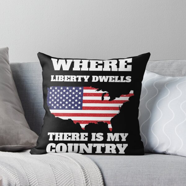 Item preview, WHERE LIBERTY DWELLS, THERE IS MY COUNTRY - USA - Stars and Stripes - Eagle - 4th July - Gift - happy 4th of july - 4th july outfits - 4 july shirt - 4th july clothes - women's 4th of july shirt designed and sold by dan2244.