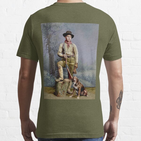 American hunter with his dog 1890's Poster for Sale by Gary sheaf