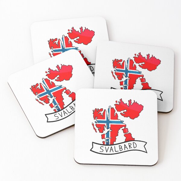 Item preview, Svalbard Flag Map Sticker designed and sold by Drawingvild.