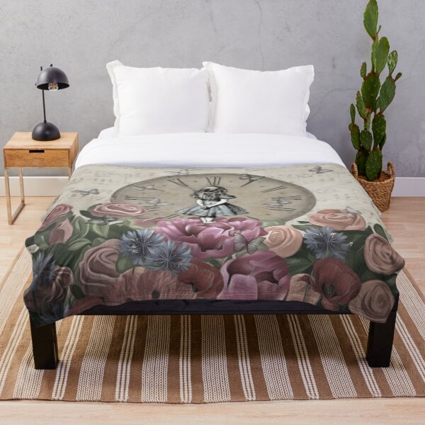 Alice In Wonderland - Wonderland Garden Throw Blanket