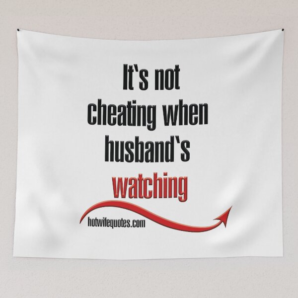 Item preview, It's not cheating when husband's watching designed and sold by hotwifequotes.