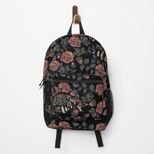 Dusty Rose Raccoons Backpack