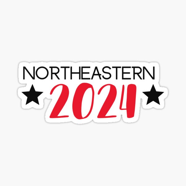 Northeastern 2024 Sticker By Smcgrath02 Redbubble   St,small,507x507 Pad,600x600,f8f8f8 