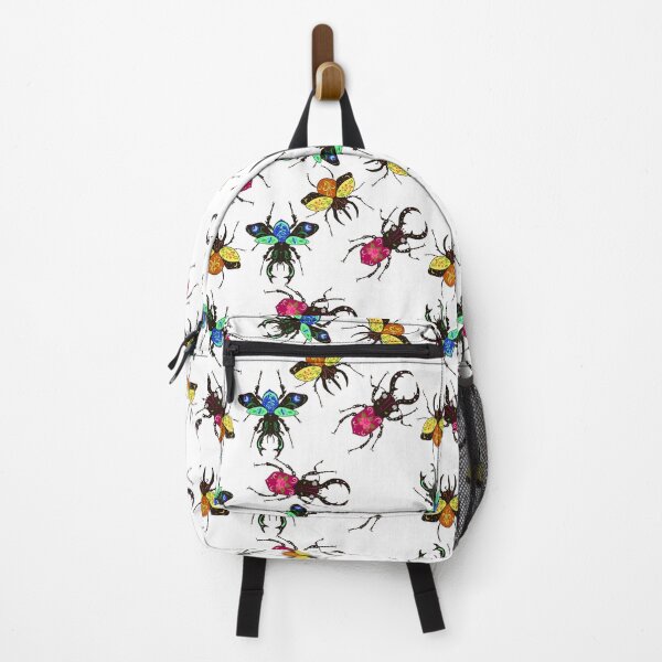 Item preview, Beetles pattern with decor on a white background designed and sold by burbura.
