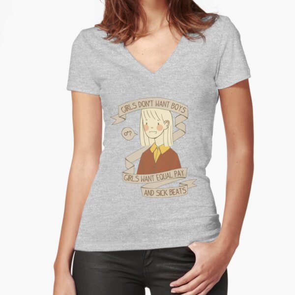 Fitted V-Neck T-Shirt