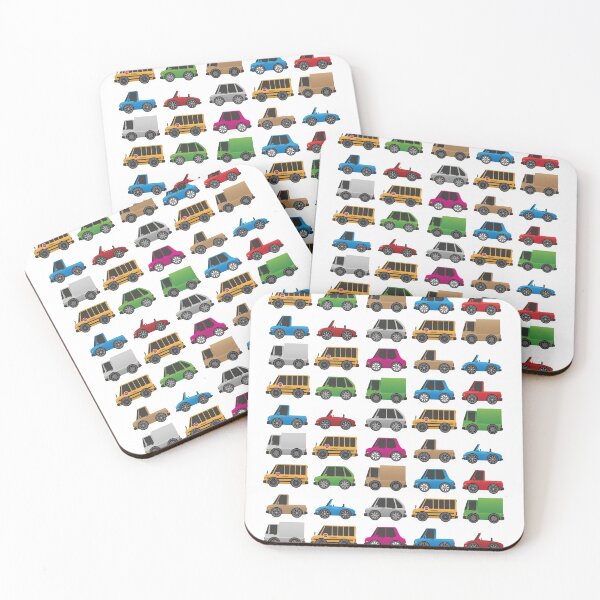 Item preview, Cute Toy Cars, Trucks and School Buses Seamless Repeating Pattern designed and sold by hobrath.