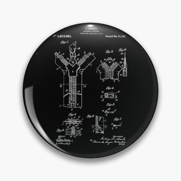 Item preview, G. Sundback's Zip Patent (White Version) designed and sold by Aliasandco.