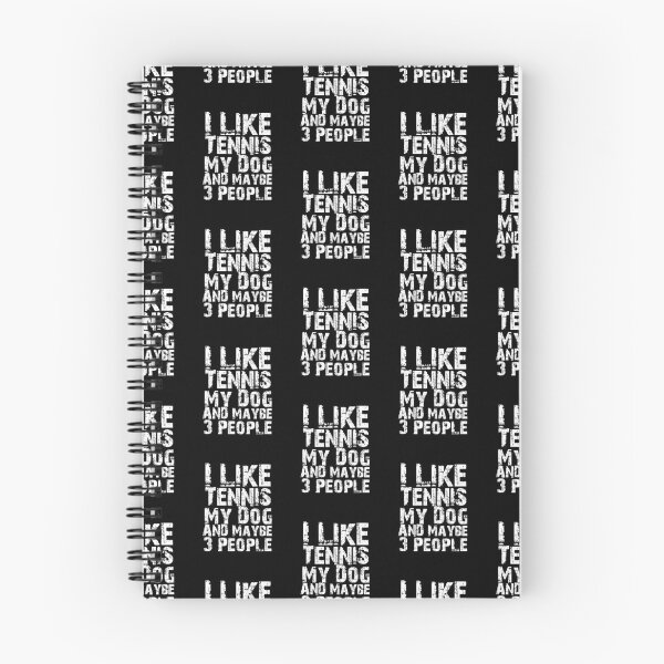 Item preview, I Like Tennis My Dog And Maybe Three People Funny Dog Lovers  designed and sold by Akmloza.
