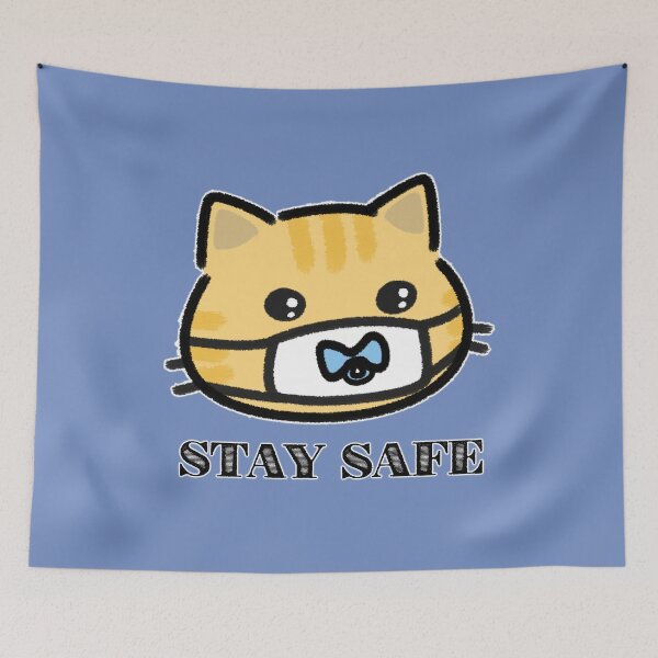 Item preview, Stay Safe Cat - Pacifier Mask designed and sold by LilFurKids.
