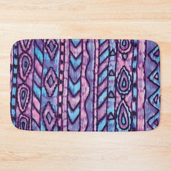 Item preview, Warped Paisley Batik Ikat Stripe designed and sold by Leslie Rogers Todder.