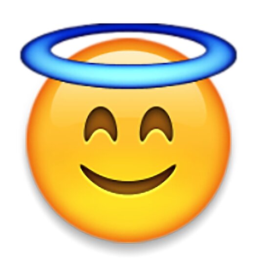 "Angel emoji" Posters by idkbutpuppies Redbubble