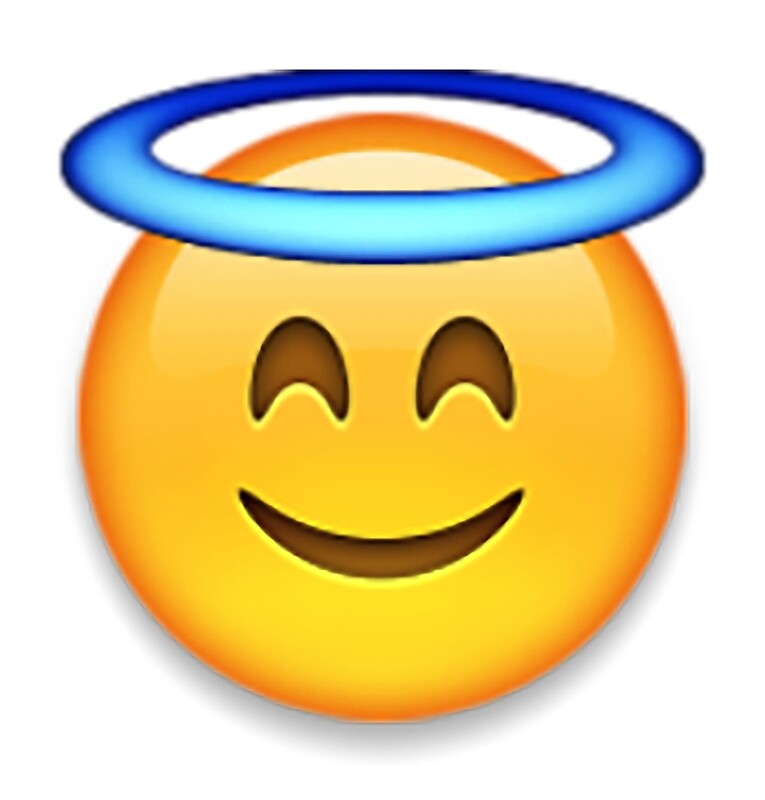 Angel emoji by idkbutpuppies Redbubble Angel emoji by idkbutpuppies Redbubble