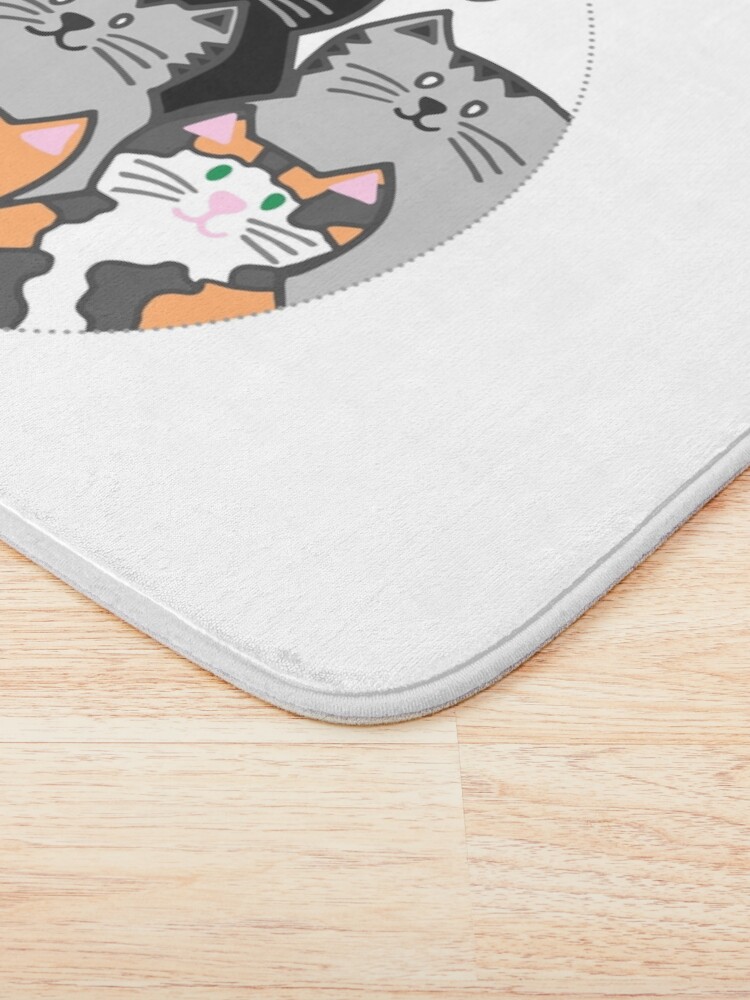 Thumbnail 3 of 6, Bath Mat, Adopt All the Cats designed and sold by cwillustration.