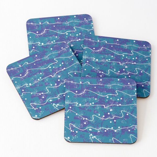 Item preview, Abstract Texture in Blue and Turquoise designed and sold by Leslie Rogers Todder.