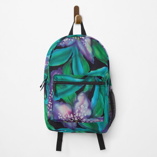 Item preview, Purple Lilies With Green Leaves designed and sold by Leslie Rogers Todder.