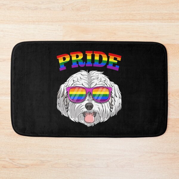 Item preview, Gay Pride Maltipoo Dog with LGBT Rainbow Sunglasses designed and sold by fatamyfan1.