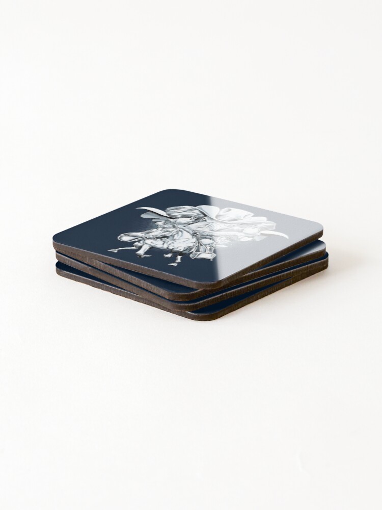 Thumbnail 4 of 5, Coasters (Set of 4), Elephantom Rider designed and sold by 13thFloorDesign.