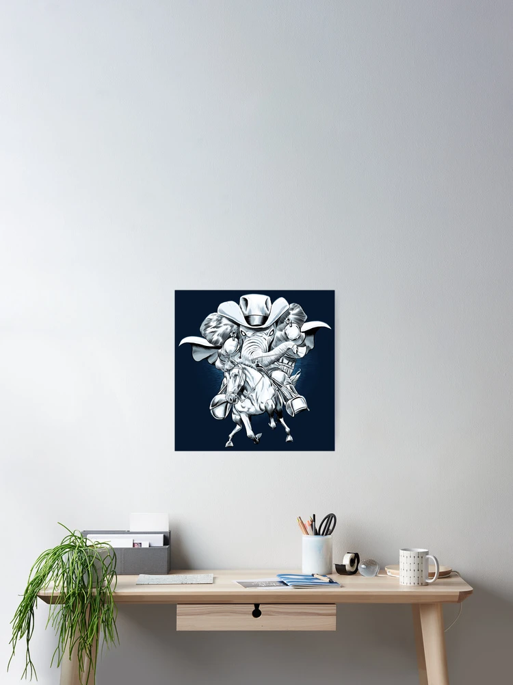 Thumbnail 2 of 3, Poster, Elephantom Rider designed and sold by 13thFloorDesign.