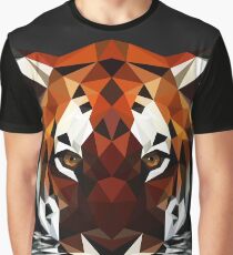 Geometrischer Tiger Grafik T-Shirt