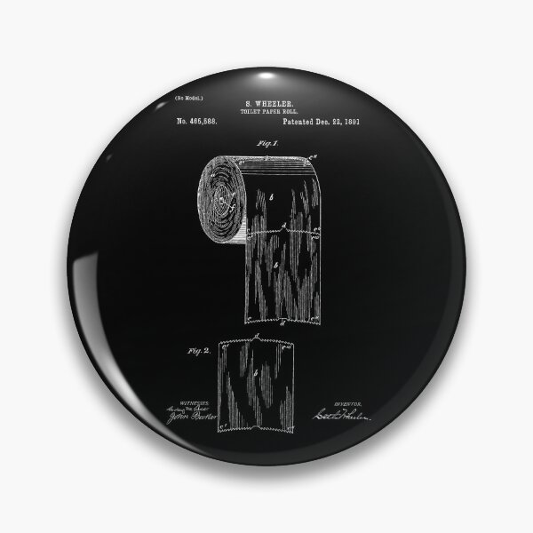 Item preview, B. Wheeler Toilet Paper Dispenser Patent (White Version) designed and sold by Aliasandco.