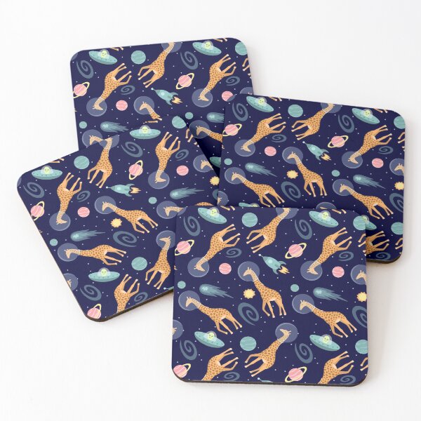 Item preview, Giraffes in Space designed and sold by sombrasblancas.