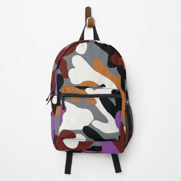 Item preview, Camoflage in Violet, Rust and Grey designed and sold by Leslie Rogers Todder.