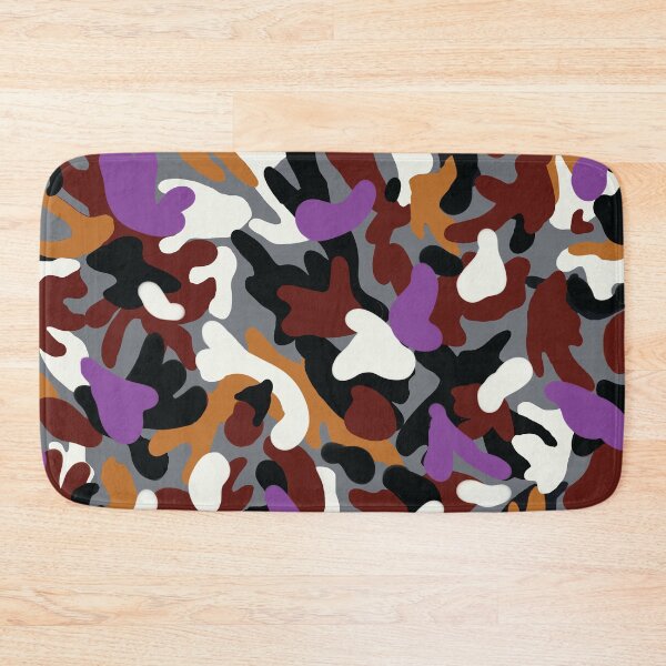 Item preview, Camoflage in Violet, Rust and Grey designed and sold by Leslie Rogers Todder.