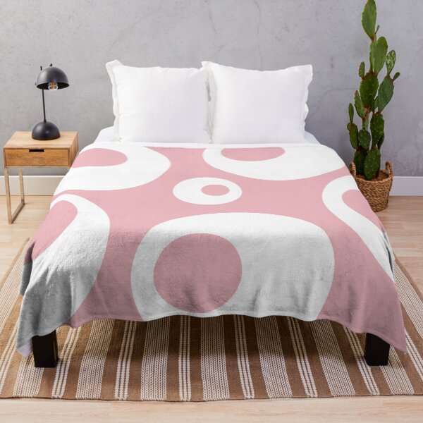 Item preview, Pink and white round circles  designed and sold by HTPOP.
