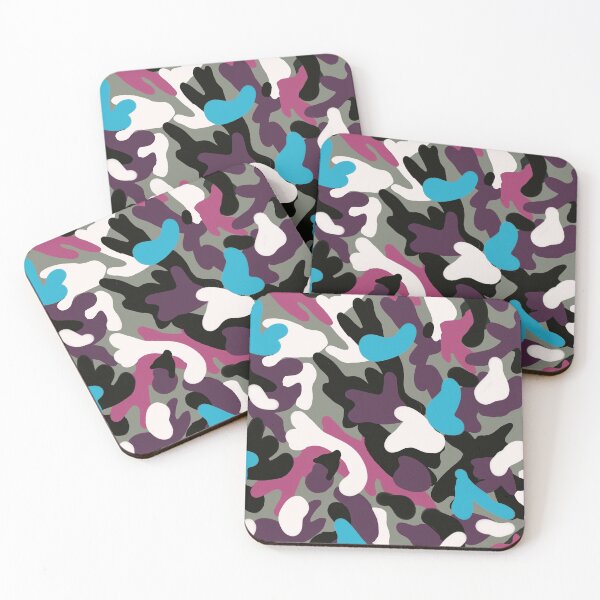 Item preview, Camouflage in Turquoise and Magenta designed and sold by Leslie Rogers Todder.