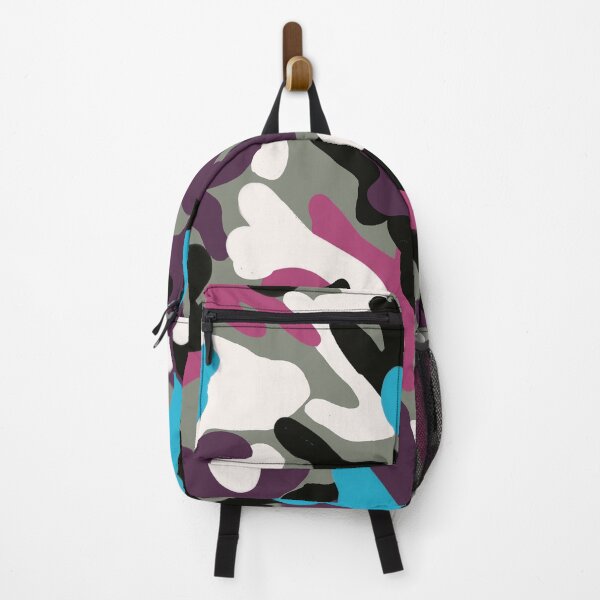 Item preview, Camouflage in Turquoise and Magenta designed and sold by Leslie Rogers Todder.
