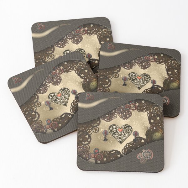 Item preview, Steampunk hearts with gears and clocks designed and sold by nicky2342.