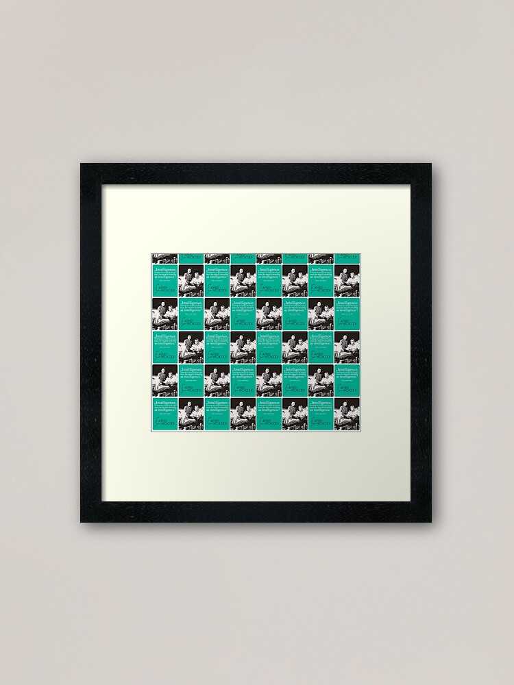 Alternate view of until he suspects Framed Art Print