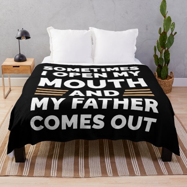Item preview, I Open My Mouth And My Father Comes Out designed and sold by Zagach Letters.