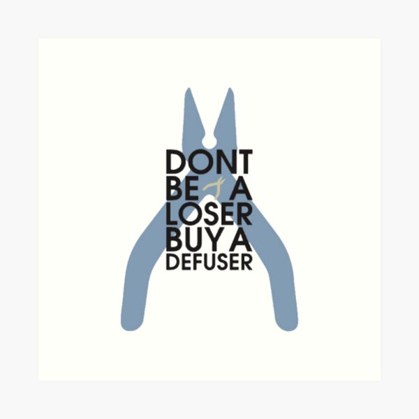 Item preview, Counter strike Don't be a loser buy a defuser designed and sold by cemolamli.