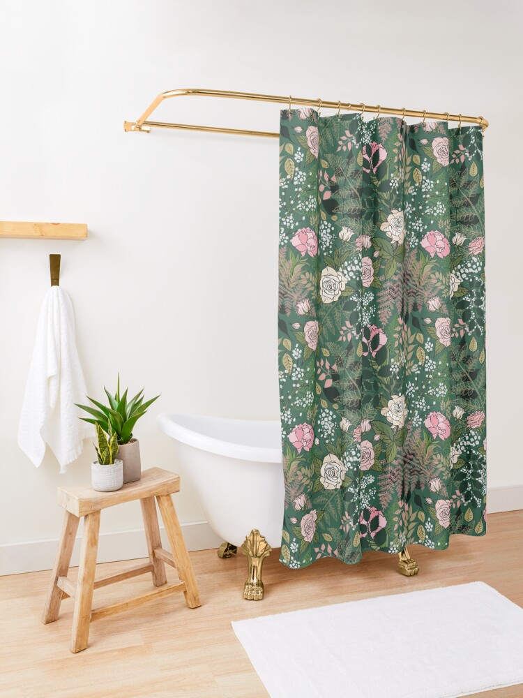 "Rose Garden" Shower Curtain by IrishViking2 Redbubble
