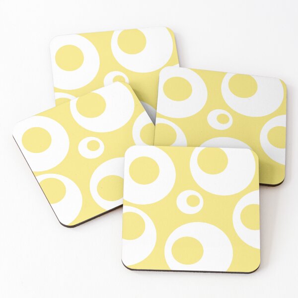 Item preview, Pastel yellow and white round and round, minimal and timeless designed and sold by HTPOP.