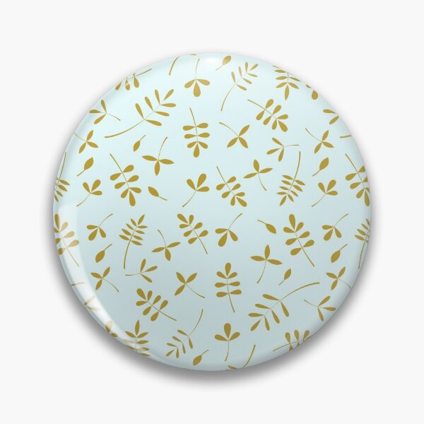 Item preview, Gold Leaves Design on Light Blue designed and sold by NataliePaskell.
