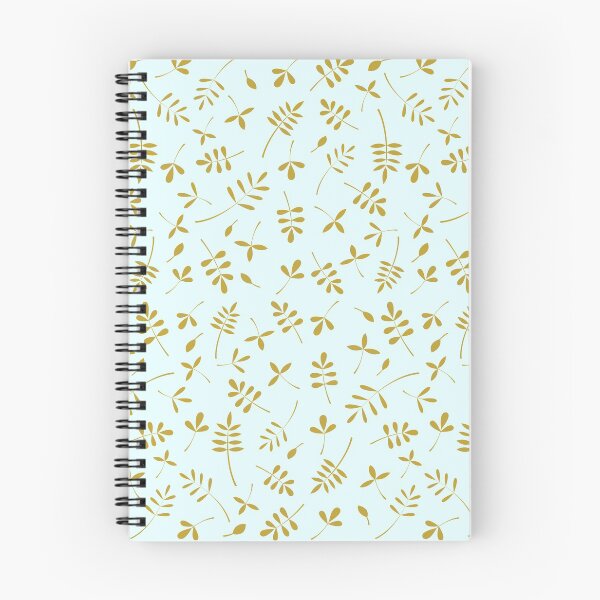 Item preview, Gold Leaves Design on Light Blue designed and sold by NataliePaskell.