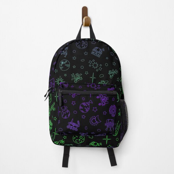 Item preview, Space Collage 1 - Outline - Black Green Purple Fade designed and sold by Wizzles Emporium.