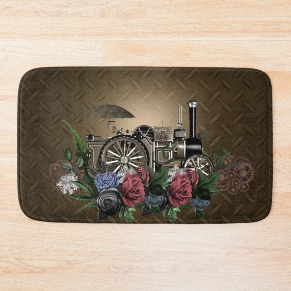 Item preview, Awesome steam engine with flowers designed and sold by nicky2342.