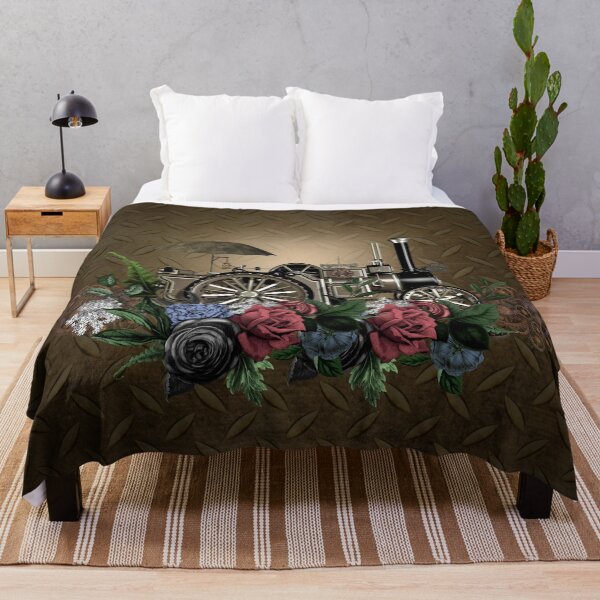 Item preview, Awesome steam engine with flowers designed and sold by nicky2342.