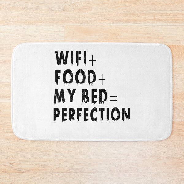 Item preview, Wifi+Food+Bed=Perfection t-shirt designed and sold by bestdesigns2020.