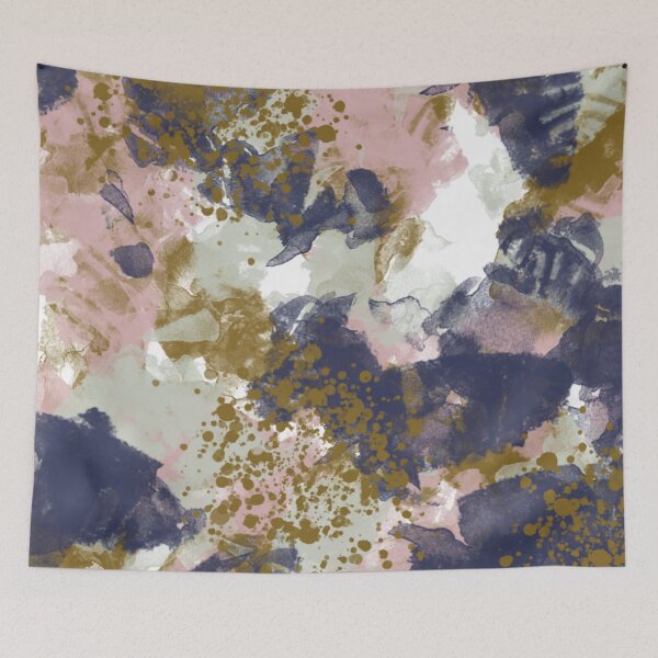 Item preview, Purple and Gold Abstract Print designed and sold by CharIsabella.