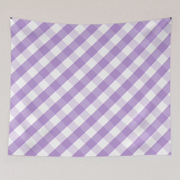 Item preview, Light Purple and White Check Gingham Plaid designed and sold by SqueakyRicardo.